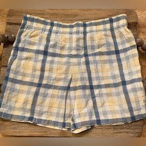 Vintage Polo by Ralph‎ Lauren Boy’s  2T Blue/Yellow Plaid Cotton Shorts
